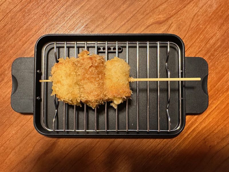 超簡単！おひとりさま用卓上フライヤーでサクッと美味しい“おうち串揚げ”